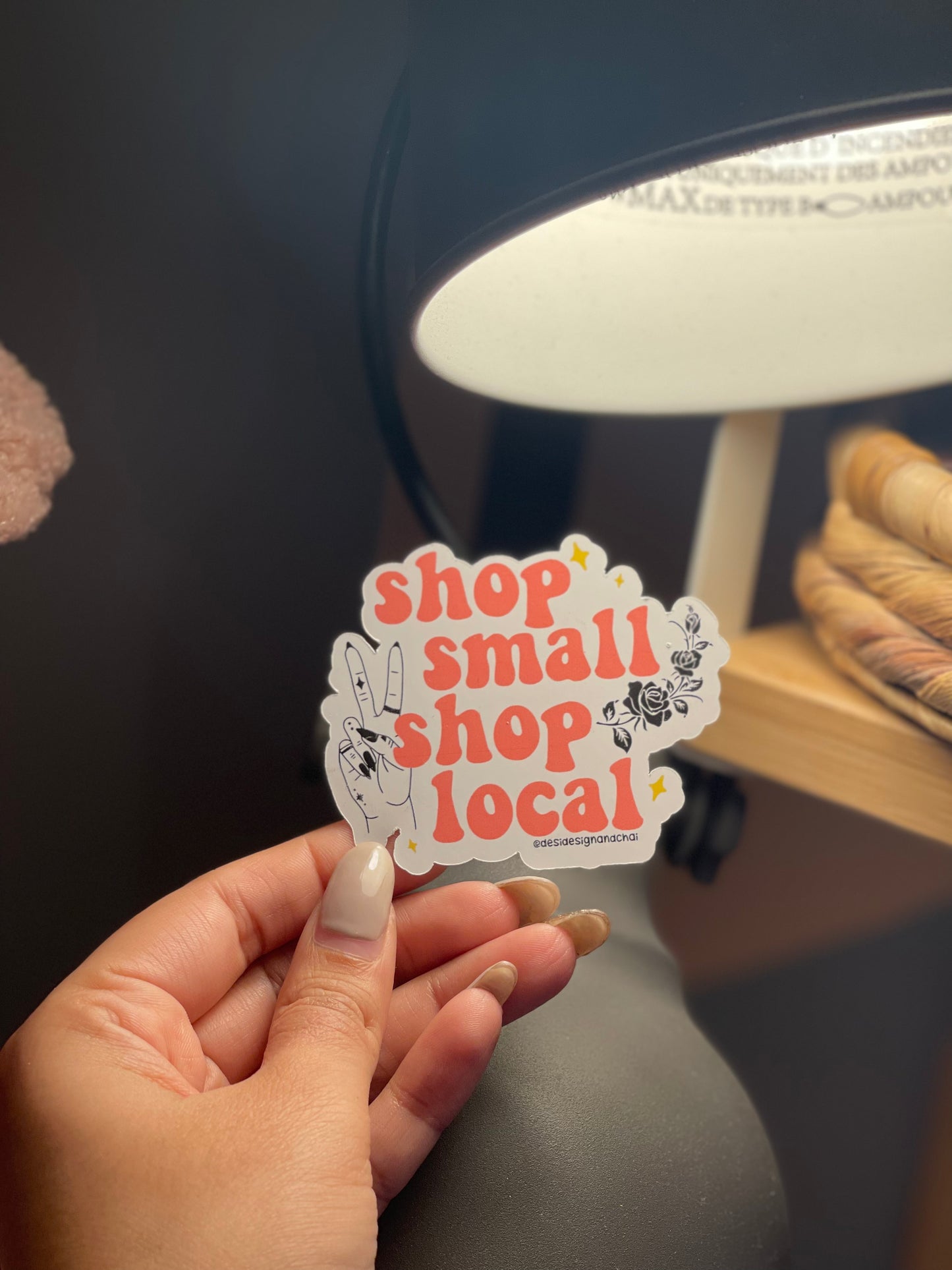 Shop small shop local sticker